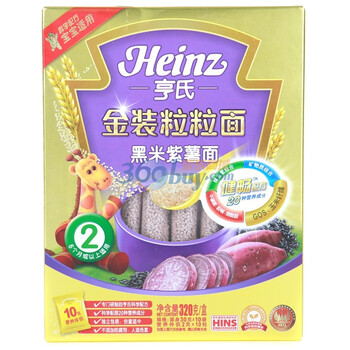 亨氏金装颗粒面黑米紫薯面320g