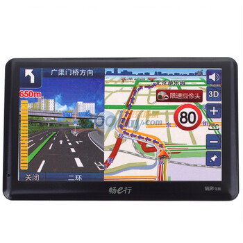 畅e行 E6001 6.0寸 实时路况数字电视多媒体导航仪 黑色
