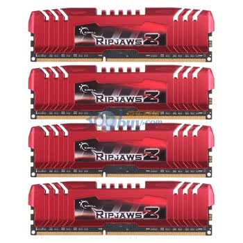 G.SKILL（芝奇）RipjawsZ DDR3 1600 8G(2G×4条)台式机内存(F3-12800CL9Q-8GBZL)