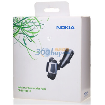 诺基亚（Nokia）CR-39+HH-12车载配件套装（黑色）适用于所有车载支架