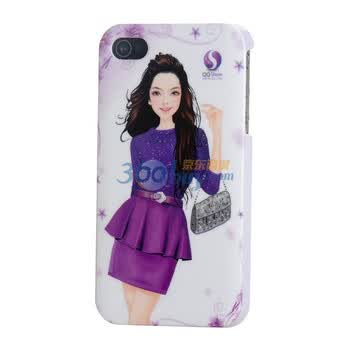 万信达(WXD) IPH4031465WD iPhone 4/4S专用QQ秀保护壳 (白)