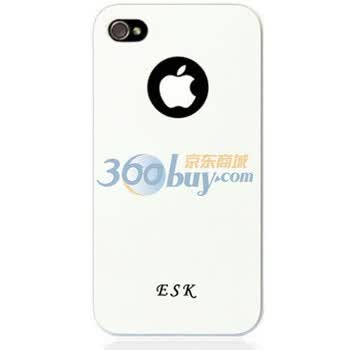ESK iphone4 银框超薄保护壳 白色