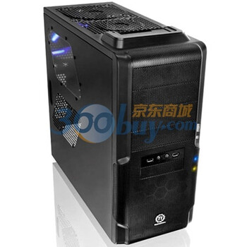 TT Dokker 中塔机箱（全包覆铁网面板设计 VM600M1W2Z 黑色）