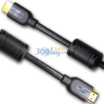 CE-LINK HDMI(双磁环)1.4版数字高清线 3米 专业版 无氧纯铜导体+24K3μ镀金+360°环焊 黑色