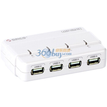 奥睿科（ORICO）H4928-U2 4口HUB高速集线器（带5V2A电源） 白