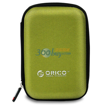 奥睿科（ORICO）PHD-25 2.5寸移动硬盘保护包 数码收纳包 带隔网 绿