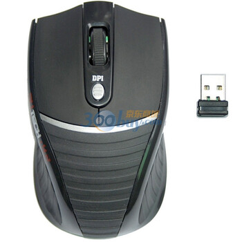 山又（3UTECH）RF-V8 USB 无线鼠标 黑色