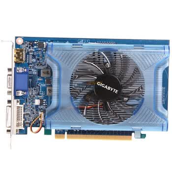 技嘉(GIGABYTE)GT220 GV-N220OC-1GI版 720/1600 1024M/128位 DDR3 PCI-E 显卡