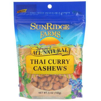 美国Sunridge圣瑞吉腰果咖喱味142g