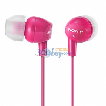 索尼（SONY） MDR-EX10LP PIQ 混合材料佩戴更舒适 耳机 深粉红