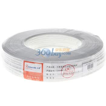 山泽（SAMZHE）高质量 4芯多股 纯铜电话线 C28AWG-4C（150米/卷）