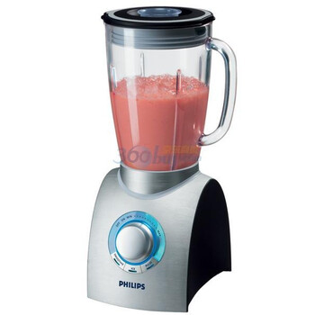 飞利浦（Philips） HR2094 搅拌机 750瓦强力马达 发光速度控制按钮 安全启动系统
