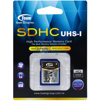 十铨科技（Team）32GB UHS-I SD存储卡（TG032G0SD3FX）