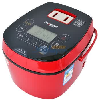 鸿智（hallsmart） HR-FD41 4L 纯平触摸智能方煲（红色）