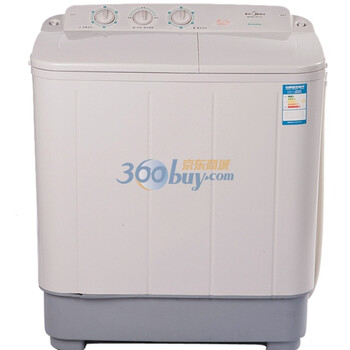 美的（midea）MP80-S710 双桶半自动洗衣机（灰色）