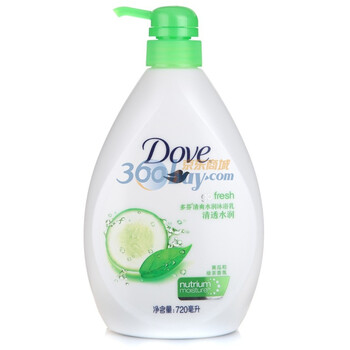 多芬清透水润沐浴乳720ml