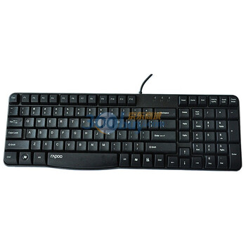 雷柏（Rapoo) N2400 USB有线键盘 黑色