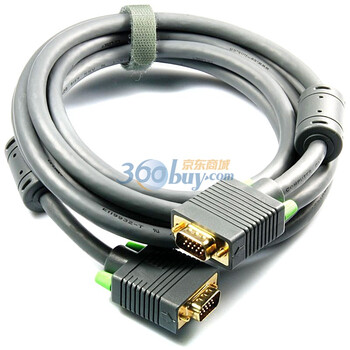 CE-LINK 4009 VGA线 VGA视频连接线 双磁环 2米 工程级（灰色）