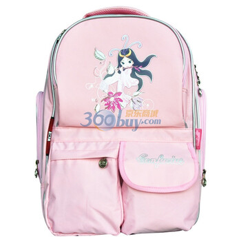 孔子书包中小学生系列尼龙双肩里仁为美K305粉色