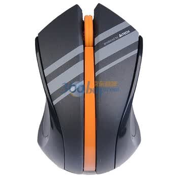 双飞燕（A4TECH）绝尘高精无孔鼠 G7-310D 黑橙