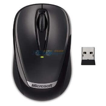 微软（Microsoft）无线便携鼠标3000 v2.0 黑色