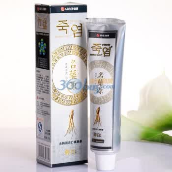 LG竹盐名药源御白牙膏85g（两只装）