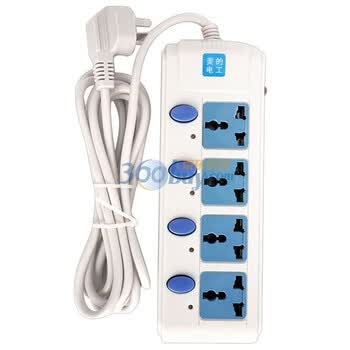美的（Midea)M1系列 M1C04L3-B2 4位3孔线长3米 硬包装