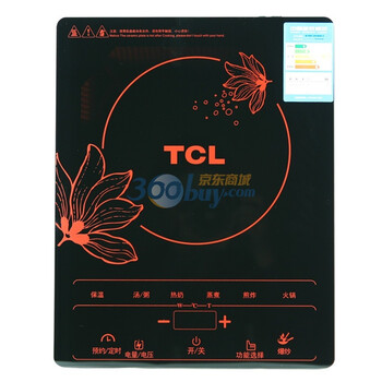 TCL TCH2030 触摸式 电磁炉 黑色 2000W 法国技术黑晶板 八大烹饪功能 包装内含赠品：汤锅