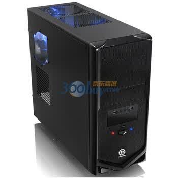 Tt（thermaltake）V4 中塔机箱（黑化/下置电源/侧透/USB3.0）