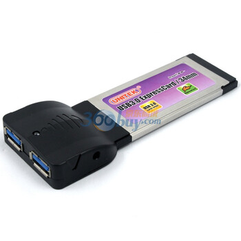 优越者 PCI - Express /34mm转2口USB3.0笔记本电脑扩展卡(NEC芯片)