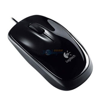 罗技（Logitech）M115 时尚笔记本光学鼠标 黑色