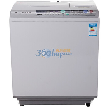 三洋（sanyo）XQB85-Y822F 8.5公斤 子母分洗机(亮灰色)