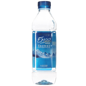 5100曲玛弄西藏冰川矿泉水 整箱装 500ml*24瓶