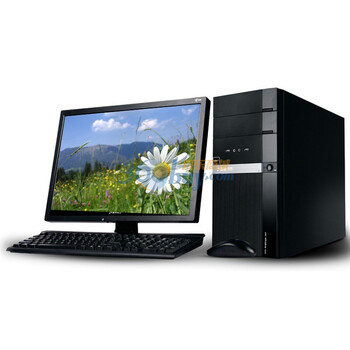清华同方（TongFang）超扬C300-X018 商用台式电脑（双核E3500 2G 250G DVD 键鼠）带18.5英寸显示器
