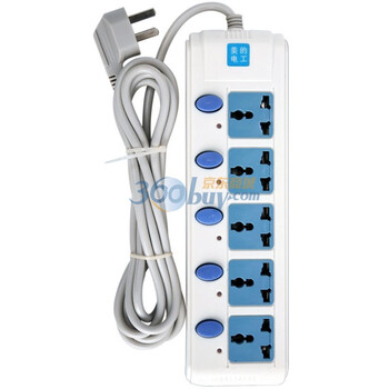 美的（Midea)M1系列位 M1C05L3-B2 5位3孔线线长3米 硬包装