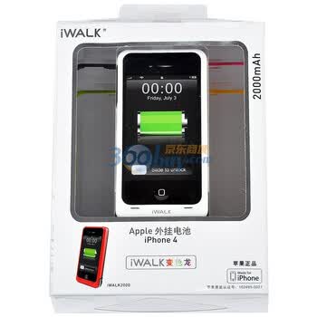 IWALK IPHONE4专用电池 通过iPhone 系列苹果认 五种颜色保护壳，让iPhone 4每天都可以换不同的颜色