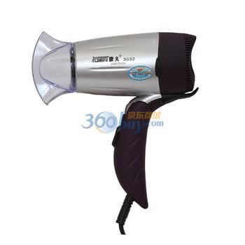 康夫（Kangfu）KF3032 1000W 磨砂紫红、折合式电吹风