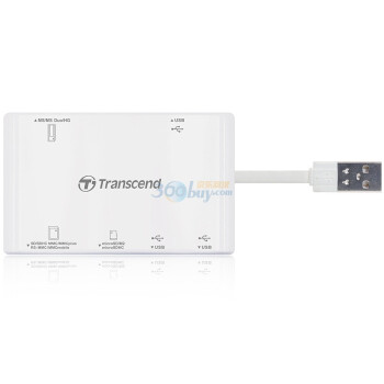 创见 (Transcend) USB Hub 读卡器 白色