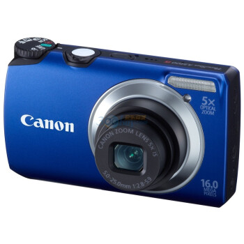 佳能（Canon） PowerShot A3300 IS 数码相机（蓝色）