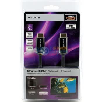 贝尔金（BELKIN） AV10048-06 HDMI 多媒体线(1.8米,支持以太网)