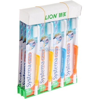 LION狮王细齿洁标准牙刷12支装