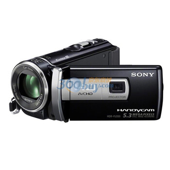 索尼（SONY） HDR-PJ260E 高清数码摄像机 黑色（543万像素 30倍光变 16G内存 3寸屏）