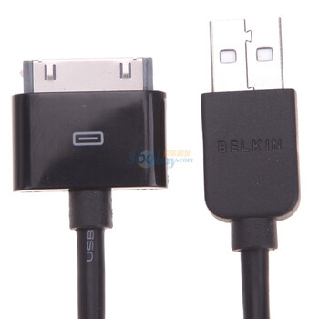 贝尔金（BELKIN）F8Z328zh04 iPod/iPhone/iPad同步充电线缆 黑色