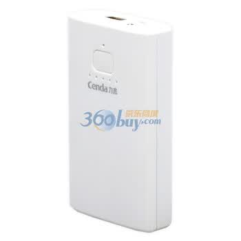 力杰（cenda）尚翼 M63 7800mah 移动电源 （珍珠白）搭配力杰原装USB电源适配器