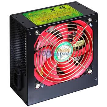 金河田（Golden field）劲霸ATX-S500黑将版电源彩包（额定350W/温控电路/12CM双滚珠风扇）