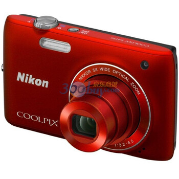 尼康（Nikon） COOLPIX S4150 便携数码相机 红色（1400万像素 3寸屏 5倍光变 26mm广角）