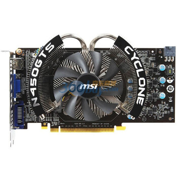 微星（MSI）N450GTS Cyclone 1GD5 783/3608MHz 1024MB/128位 DDR5 PCI-E显卡
