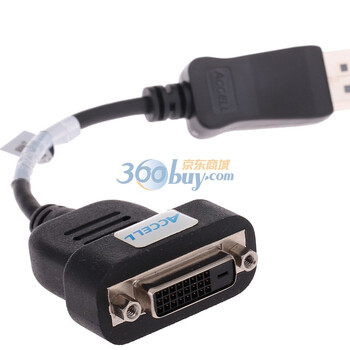 ACCELL（ACCELL）B087B-005B-CN DisplayPort 对DVI-D Single-Link主动式适配器 黑色