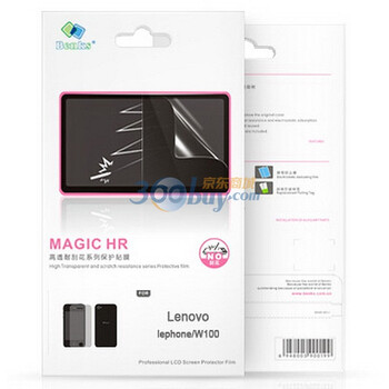 邦克仕（Benks）HR高透系列保护贴膜(联想 LENOVO Lephone / W100 贴膜)