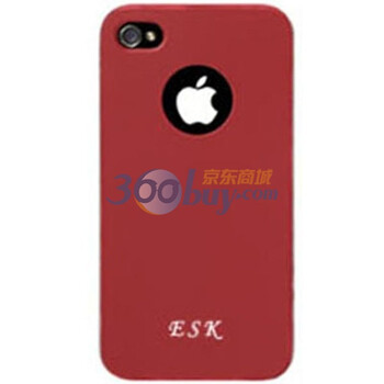 ESK iphone4 银框超薄保护壳 红色
